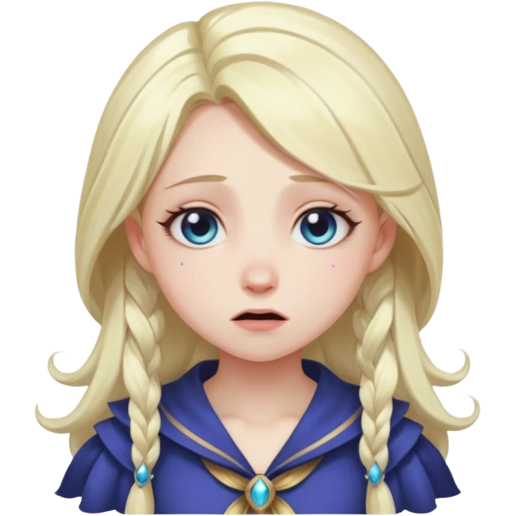 СЕрафина из лиги легенд плачет стикер emoji