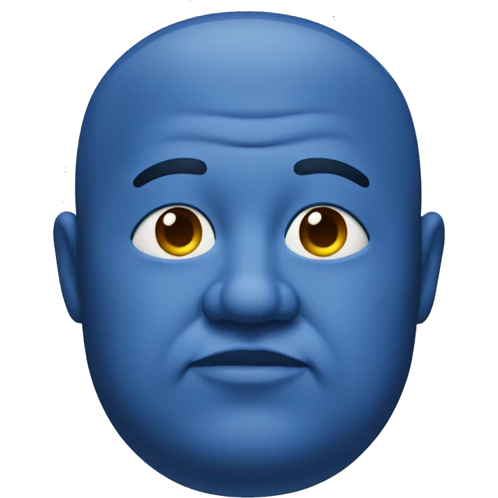 fat blue man emoji