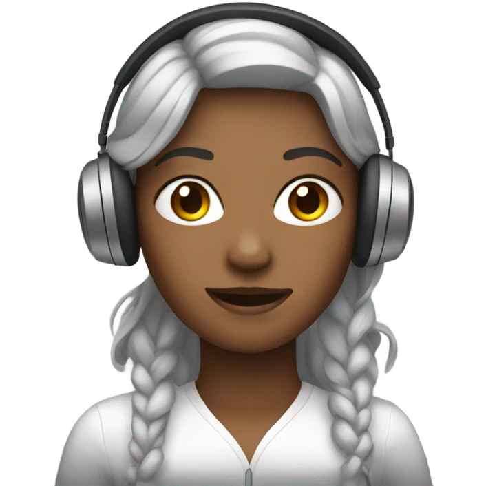 Women with headphones emoji