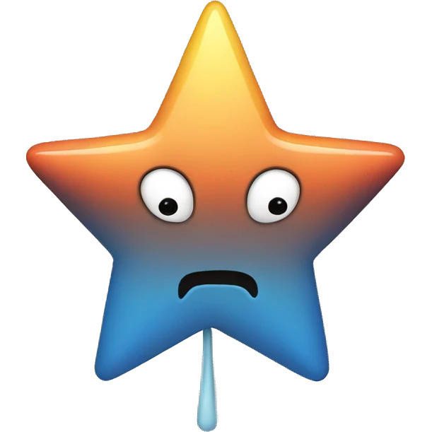 Stars with four spikes emoji