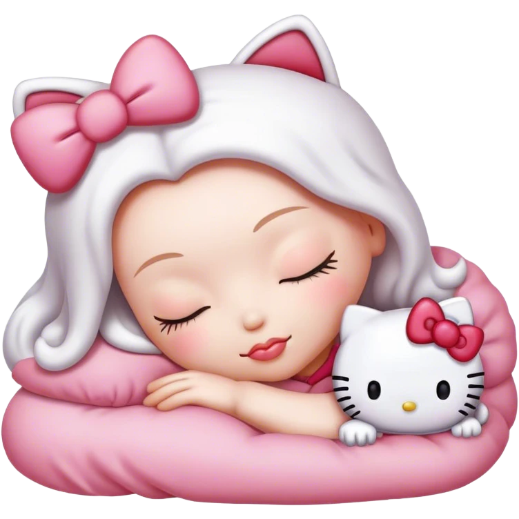 hello kitty sleep emoji