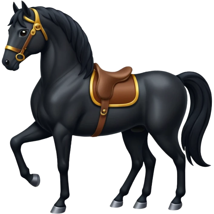 Black horse emoji
