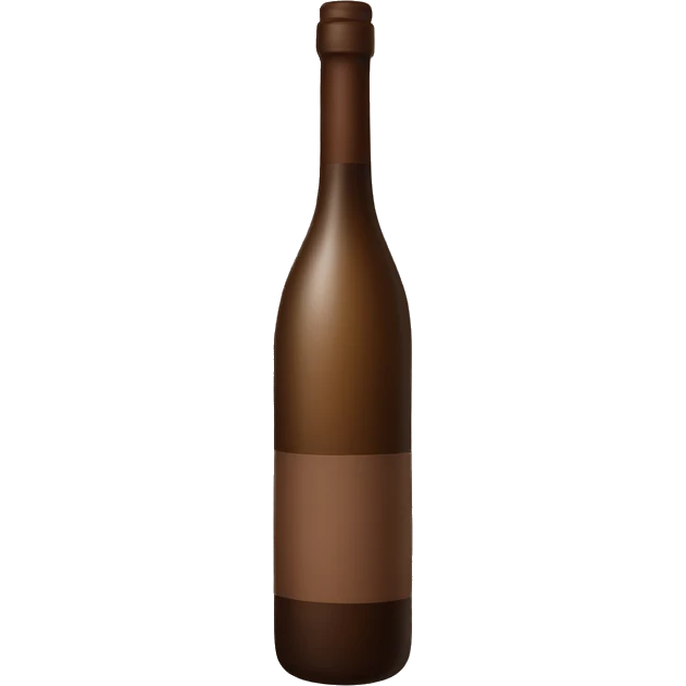 Wine bottle brown emoji