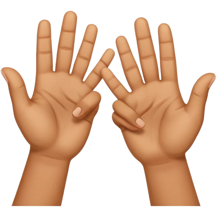 Put both hands together in a clapping gesture  emoji