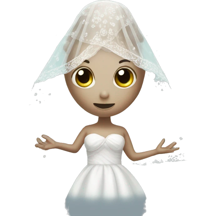 Octopus wearing wedding veil emoji