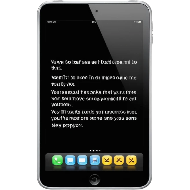 text on tablet emoji