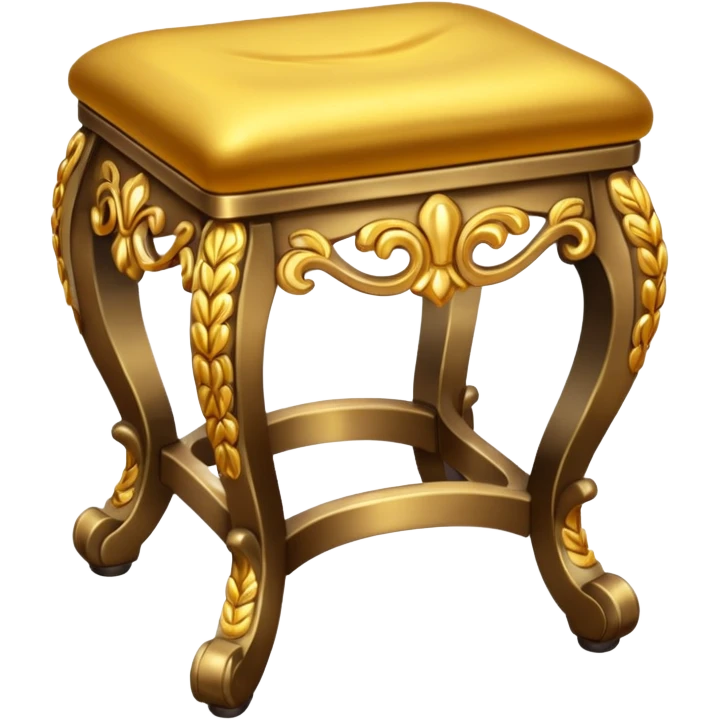 a golden stool emoji