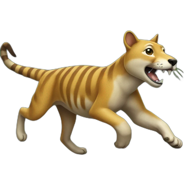 Thylacine Running emoji