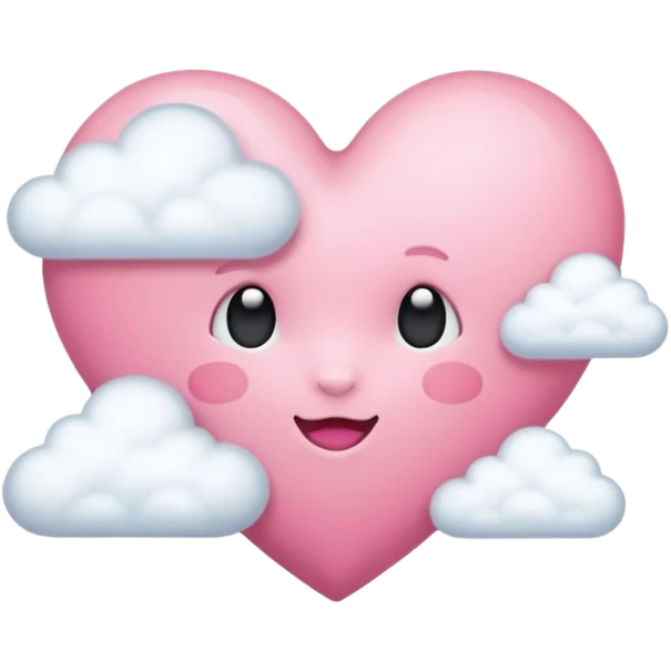 pink heart + cloud emoji emoji