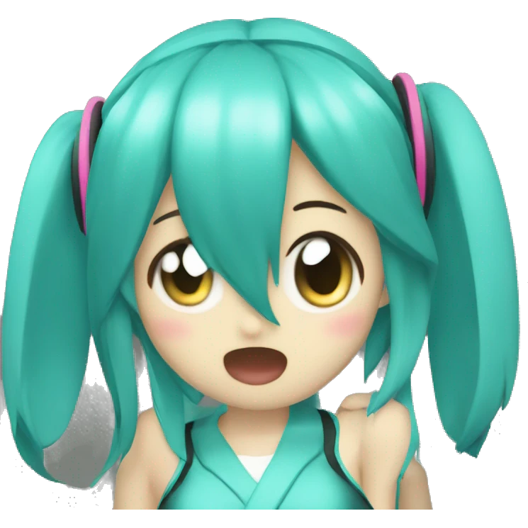 hatsune miku singing emoji