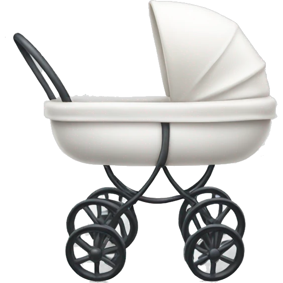 white baby buggy emoji