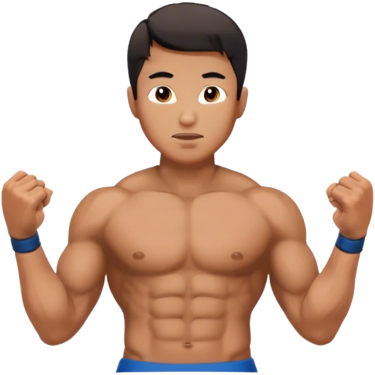 Asian hunk sixpack abs  emoji