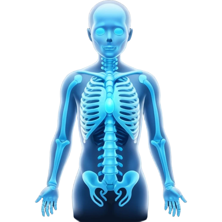body silhouette with glowing organs emoji