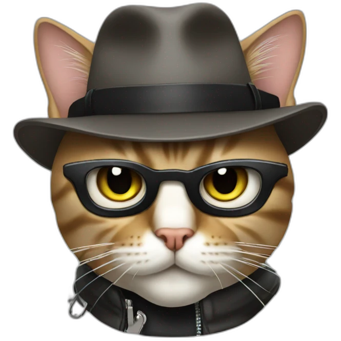 Cat gangster emoji