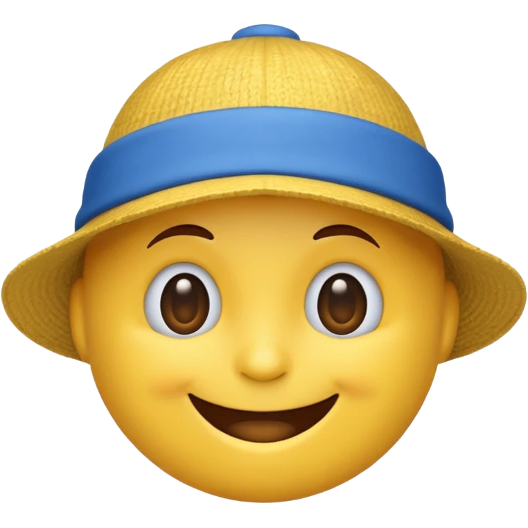 Mavi Şapkalı gülen emoji emoji
