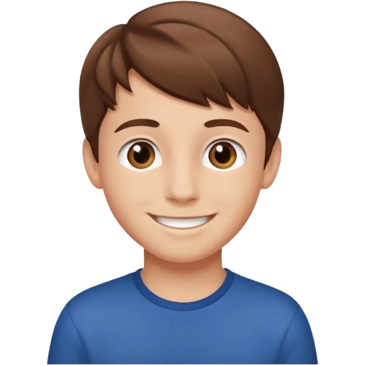 boy hair brown young emoji