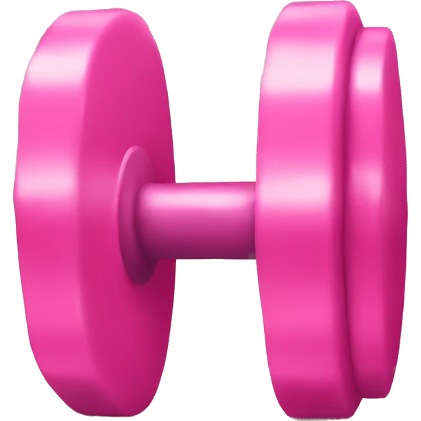 Pink weights  emoji