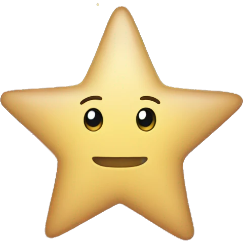 Half empty star emoji