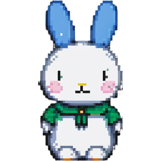 Miffy bunny, minimal and charming emoji