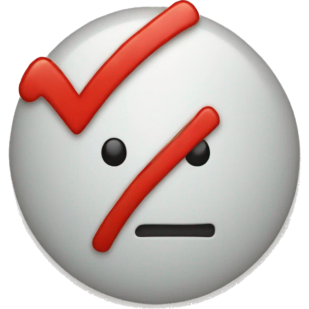 red tick emoji
