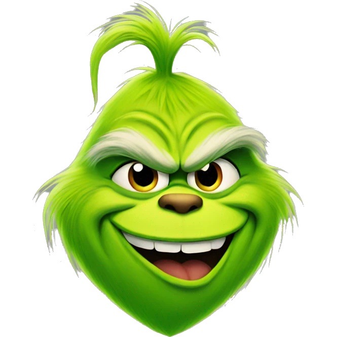 Grinch heart emoji