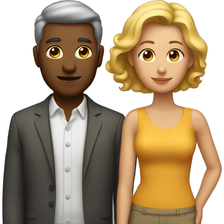 man behind woman  emoji