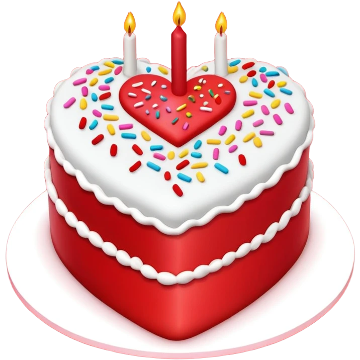 Heart cake emoji