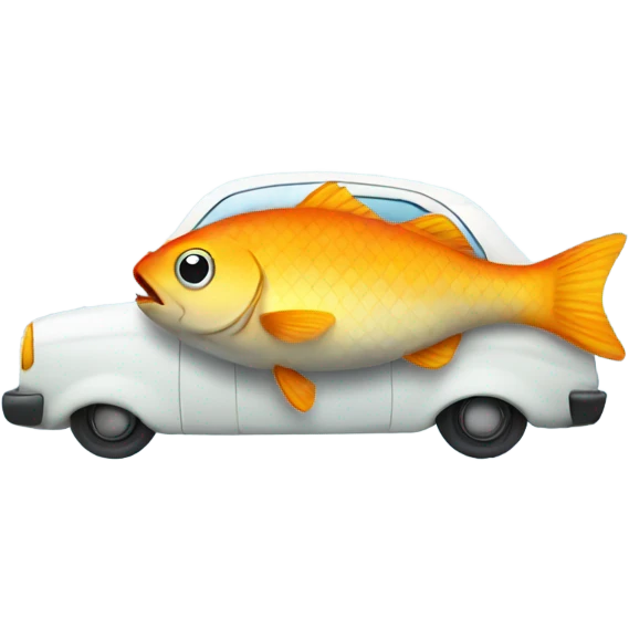 Fish in a car emoji