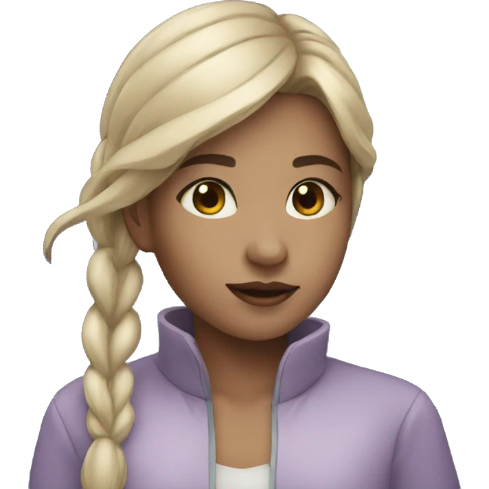 girl and moon emoji