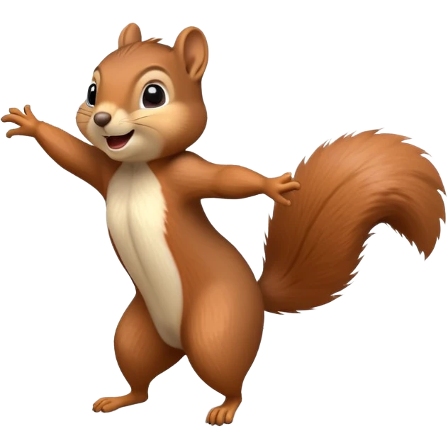 Squirrel dancing emoji