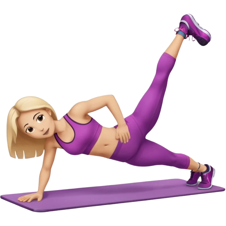 girl working out abs workout plank  emoji