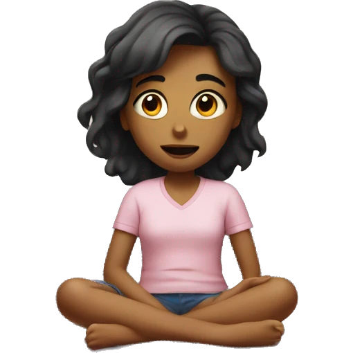 Girl watching tv  emoji