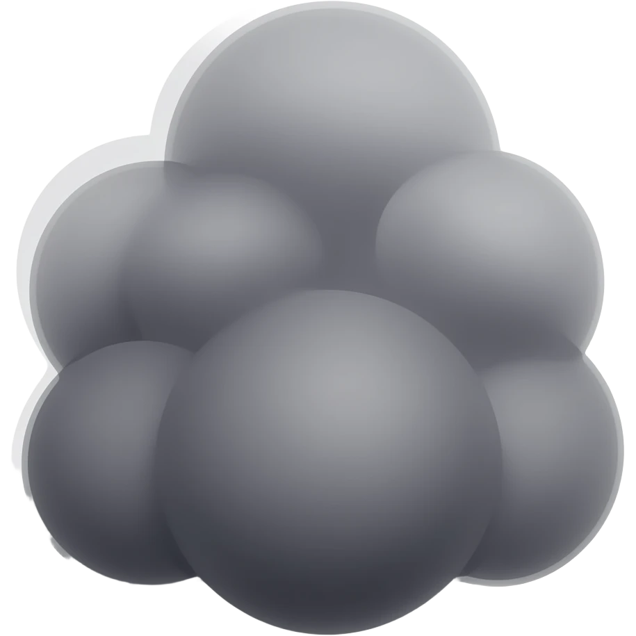 Fumaça escura emoji