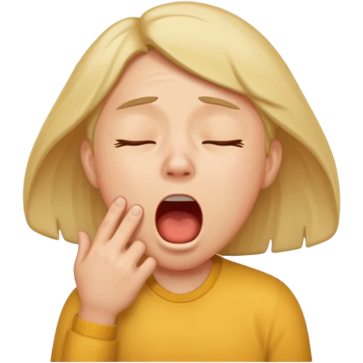 Ich bekomme nicht genug Schlaf emoji