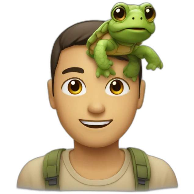 Humain qui resemble a une tortue emoji