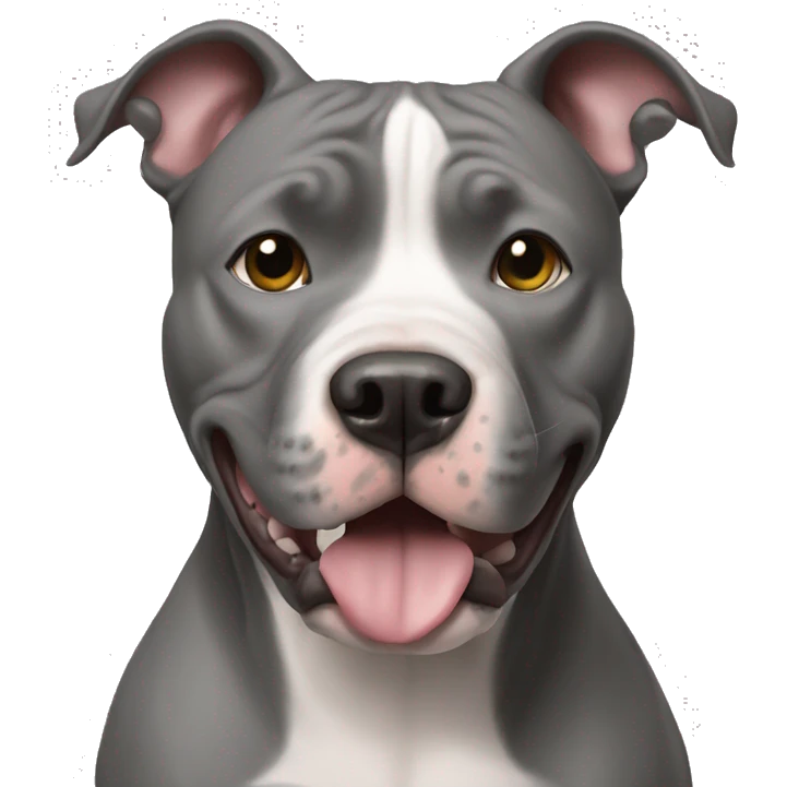Pitbull gris emoji
