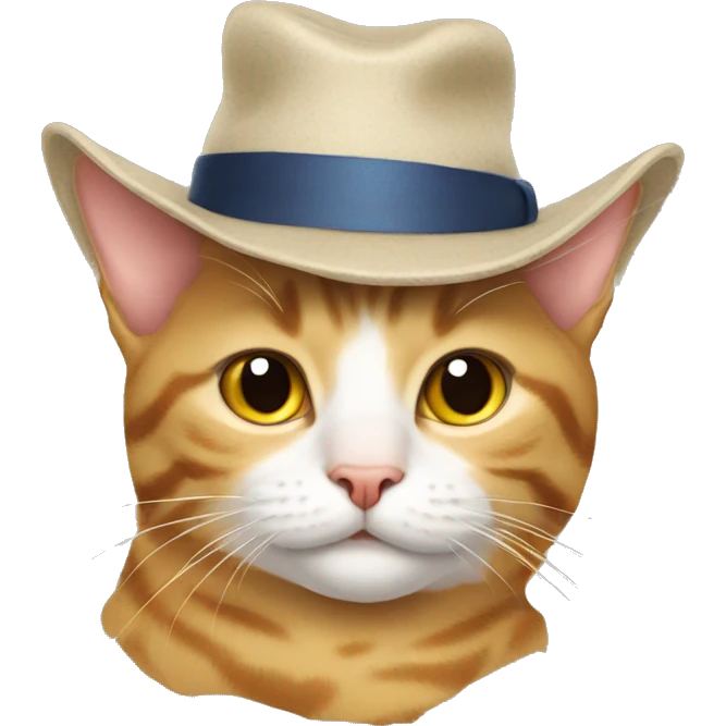 cat wearing hat emoji