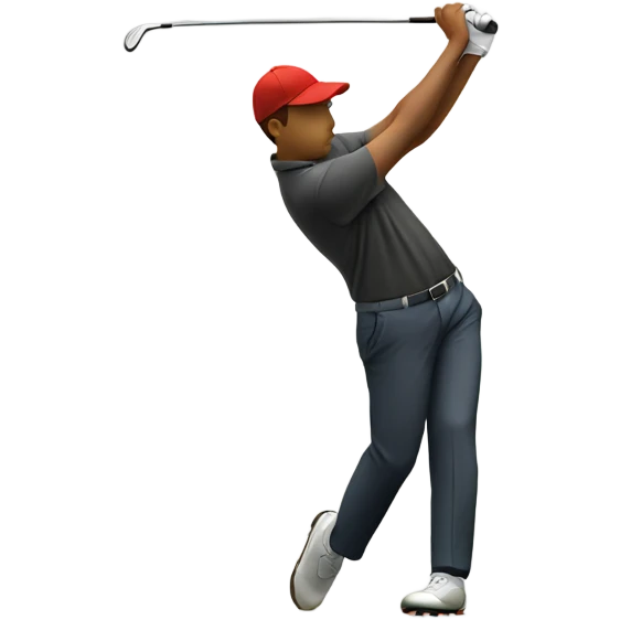 Golfer hitting a shank emoji