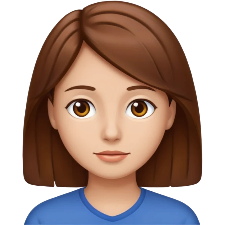 brown hair emoji