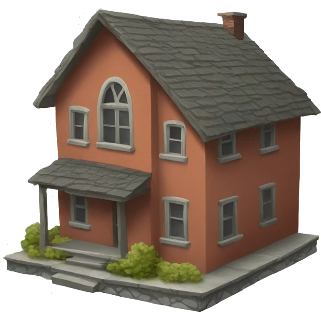 damadged house emoji