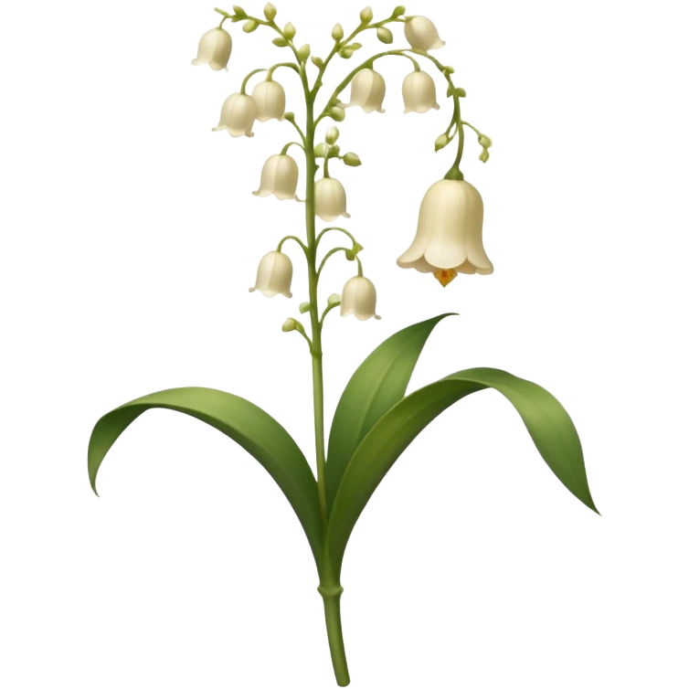 Beige Lily of the valley flower emoji