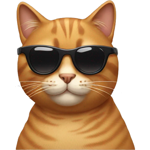 Cat with sunglasses emoji