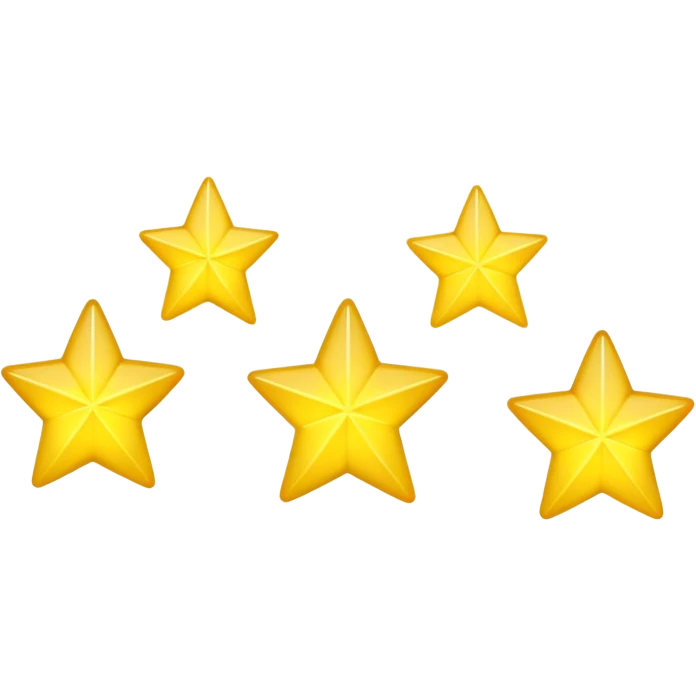 three stars in a row emoji