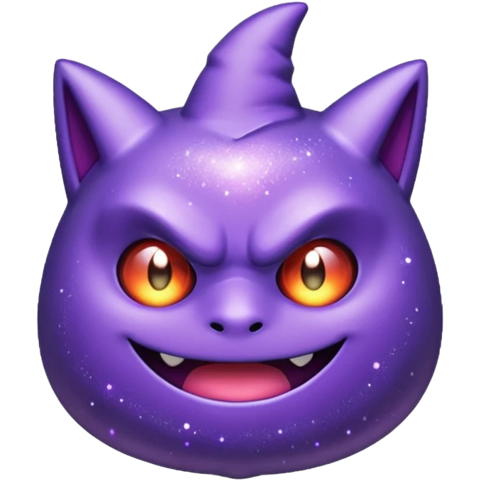 glitter roxo gengar emoji