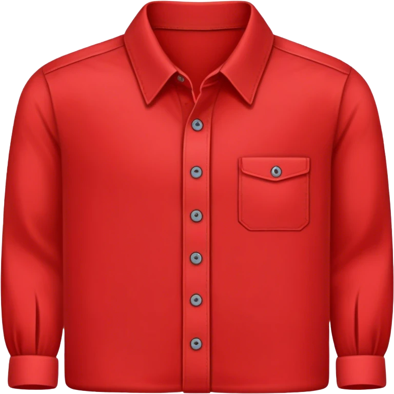 button up red shirt emoji