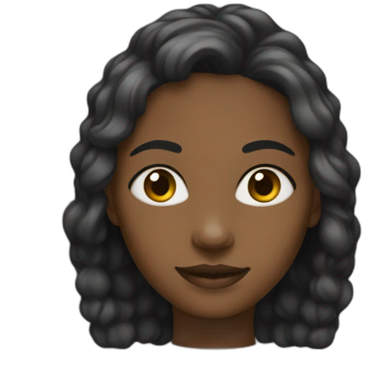 black-woman-color emoji