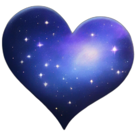 Galaxy,stars,heart emoji