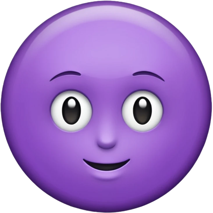 Rond violet normal emoji