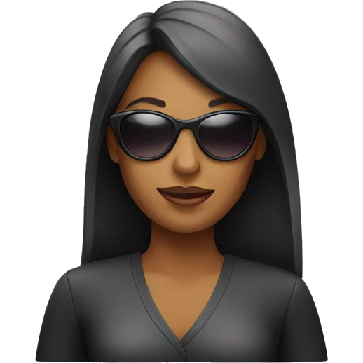 Woman with sunglasses  emoji