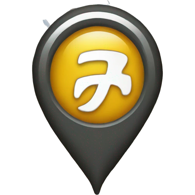 a pin on a map emoji